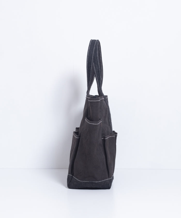 【OUTIL】SAC ROBION - BLACK / BLACK / ウティ キャンバス トートバッグ 2025SS 新作正規取扱店 神奈川 鎌倉 通販 オンラインショップ 黒 ブラック