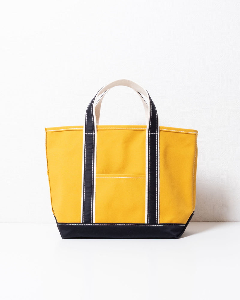 OUTIL ウティ SAC THURY M MUSTARD NAVY トートバッグ 全体（サックチュリー Mサイズ マスタード×ネイビー）