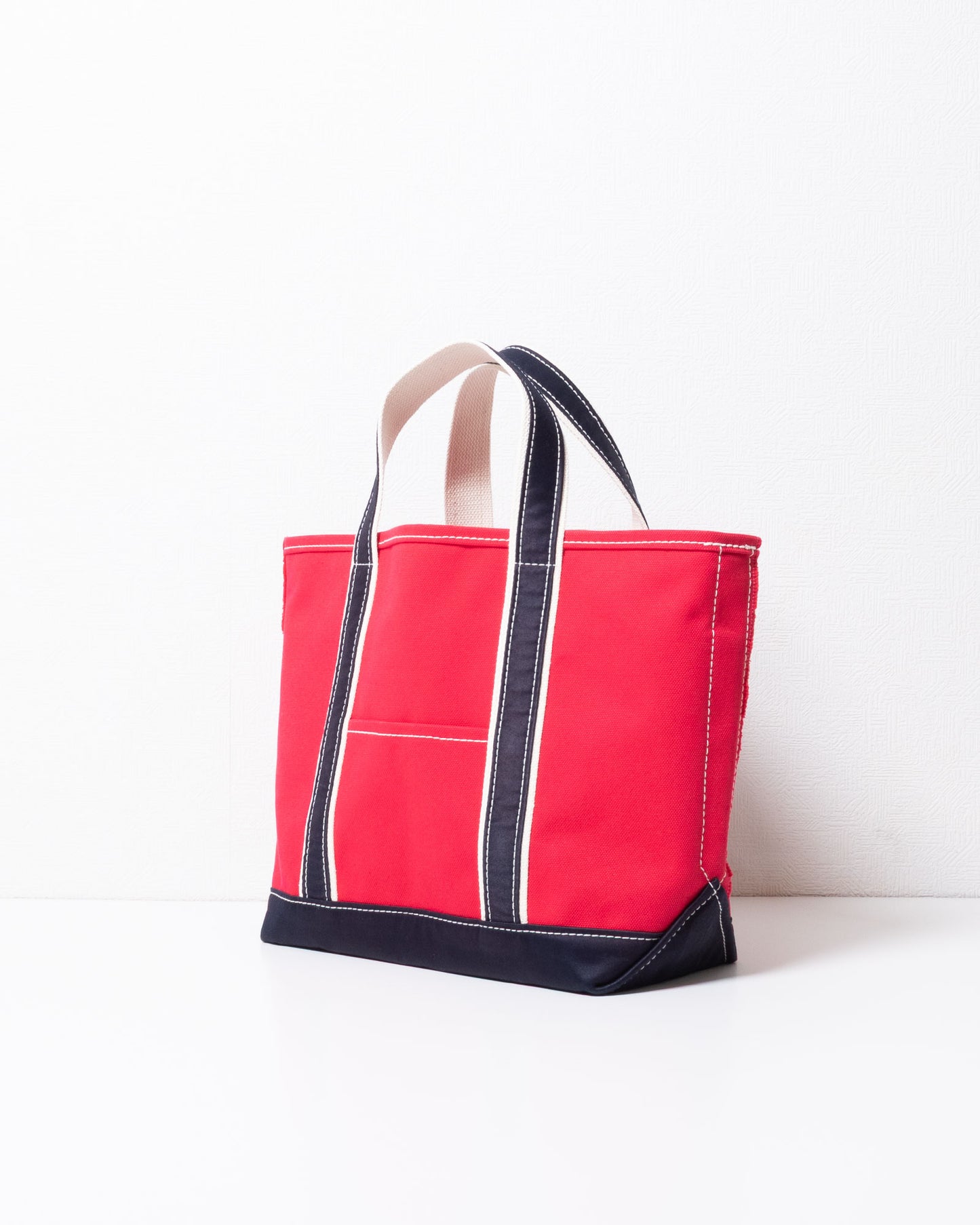 OUTIL ウティ SAC THURY M RED INDIGO トートバッグ フロントポケット・三角マチ ディテール
