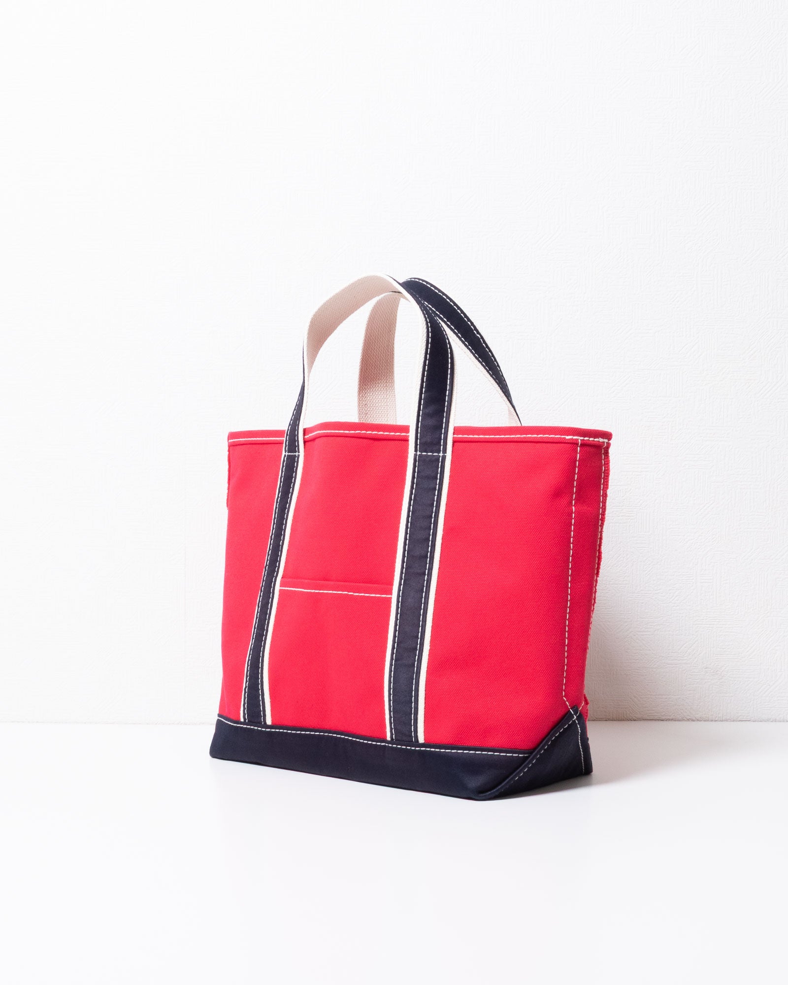 OUTIL ウティ SAC THURY M RED INDIGO トートバッグ フロントポケット・三角マチ ディテール