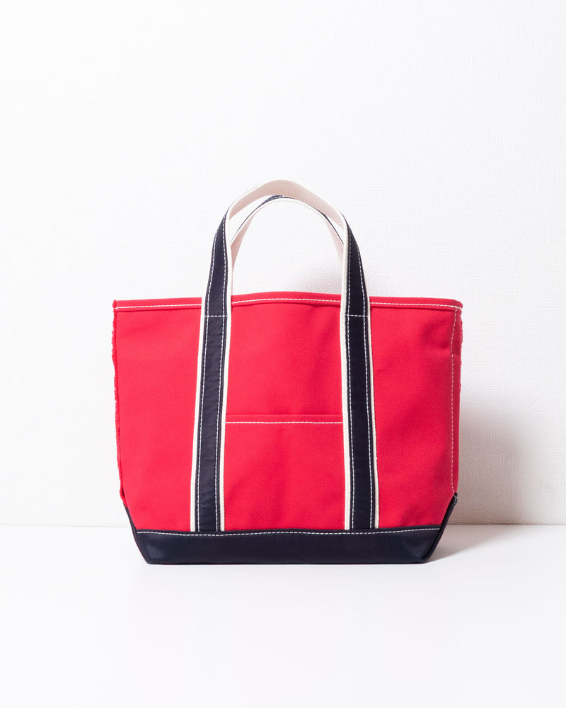 OUTIL ウティ SAC THURY M RED INDIGO トートバッグ 全体（サックチュリー Mサイズ レッド×インディゴ）