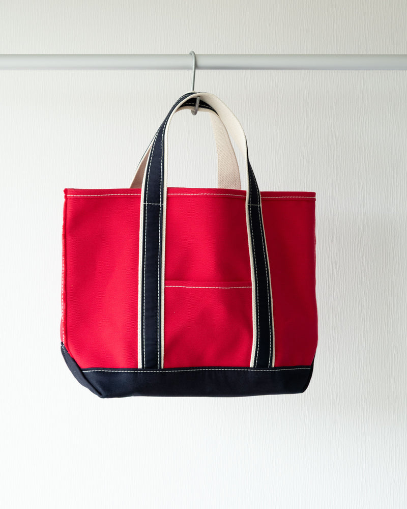 OUTIL ウティ SAC THURY M RED INDIGO トートバッグ 全体（サックチュリー Mサイズ レッド×インディゴ）