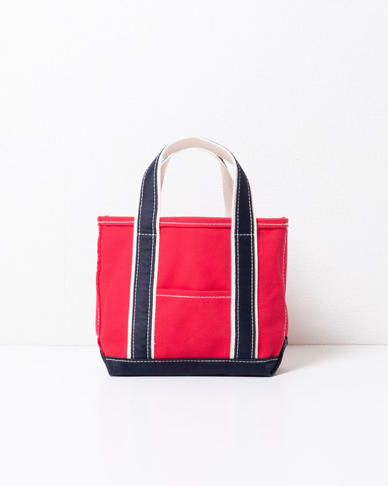OUTIL ウティ SAC THURY S RED INDIGO トートバッグ 全体（サックチュリー Sサイズ レッド×インディゴ）