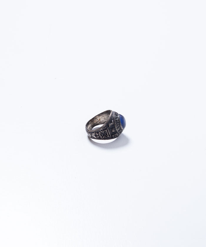 1983 US NORTH WEST HIGH SCHOOL RING ARTCARVED - BLUE