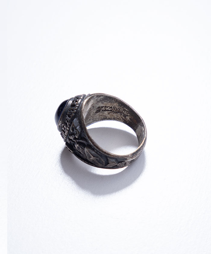 1983 US NORTH WEST HIGH SCHOOL RING ARTCARVED - BLUE