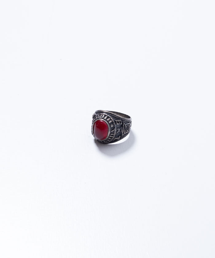 1983 US NORTH WEST HIGH SCHOOL RING ARTCARVED - RED