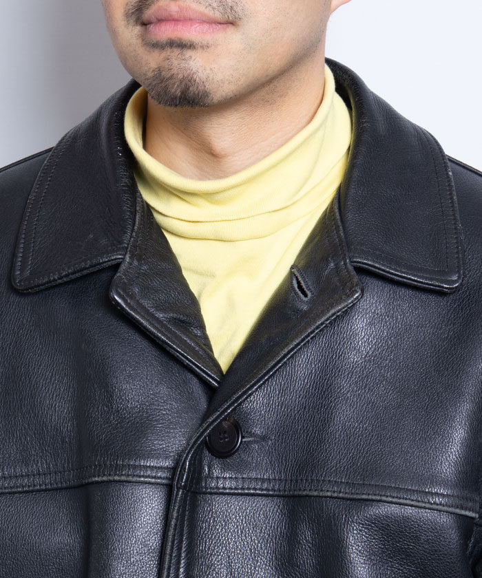 1990's SCHOTT LEATHER CARCOAT / ショット レザー カーコート アメリカ製 牛革 本革 ジャケット オンラインショップ 通販