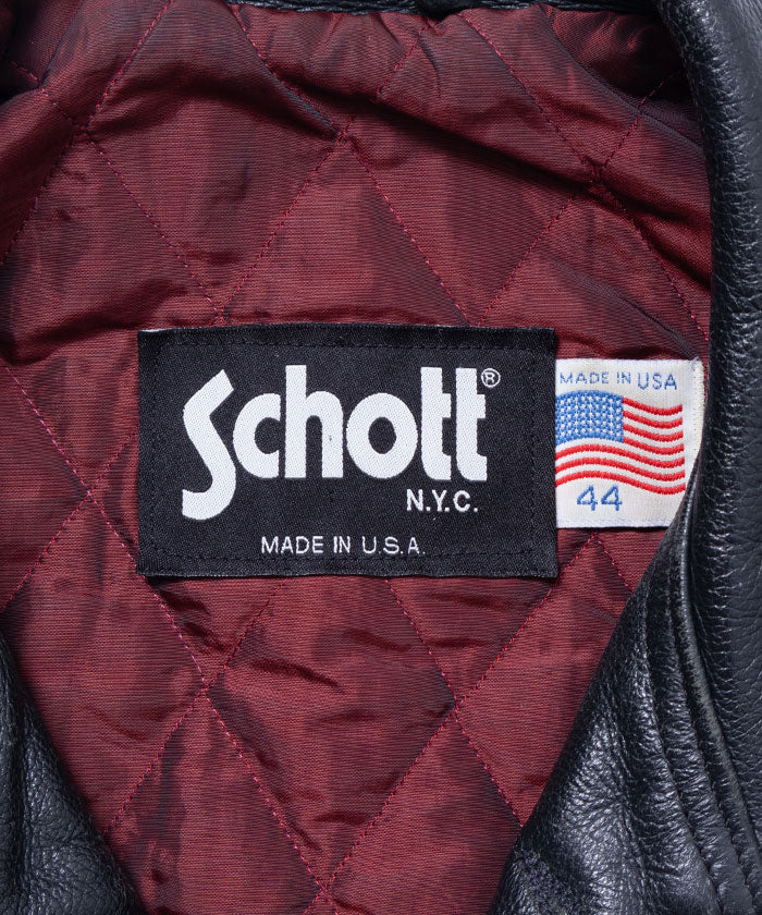 1990's SCHOTT LEATHER CARCOAT / ショット レザー カーコート アメリカ製 革コート ジャケット オンラインショップ 通販