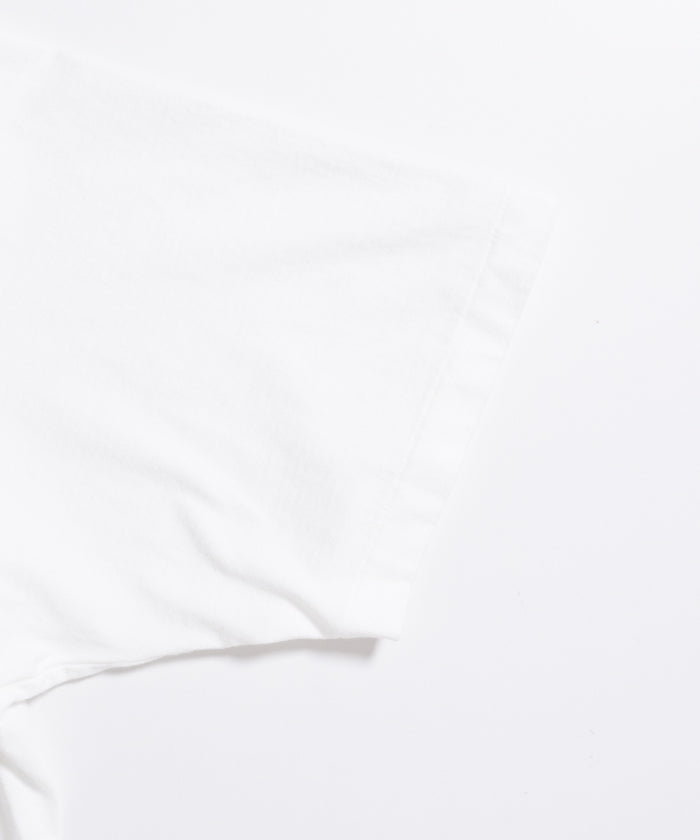 SEA ISLAND TOMPKINS LOOP JERSEY HYPER BIG BINDER NECK TUBE POCKET TEE - WHITE - A'r139 Kamakura