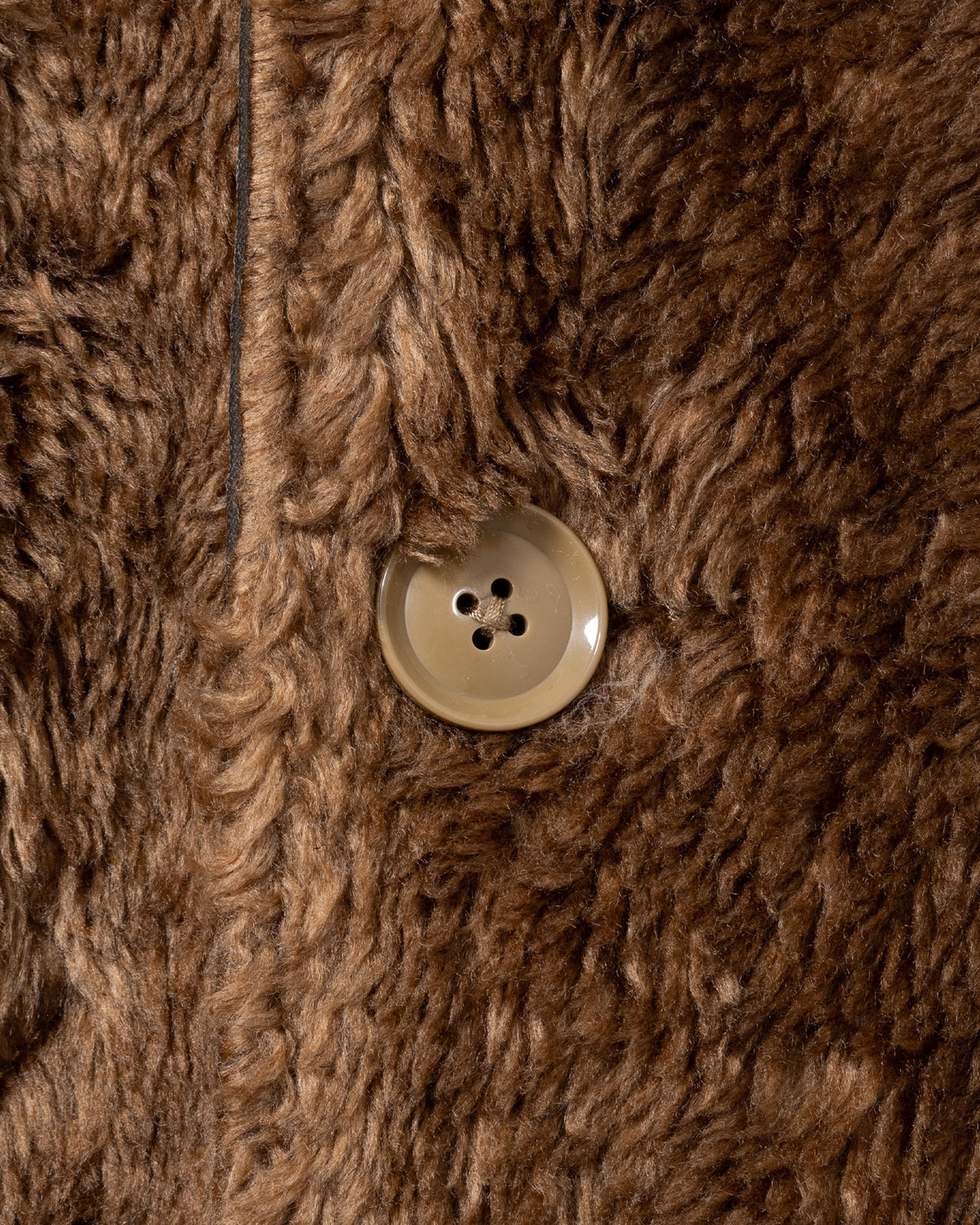 SHAWL COLLAR REVERSIBLE COAT - COATED CLOTH