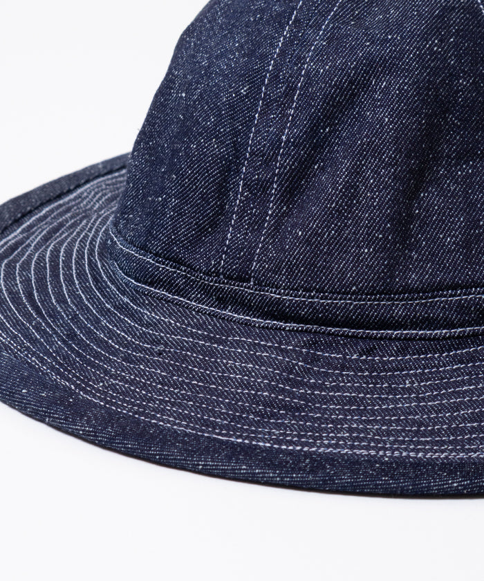 SILK NOIL DENIM M-37 ARMY HAT - NAVY - A'r139 Kamakura