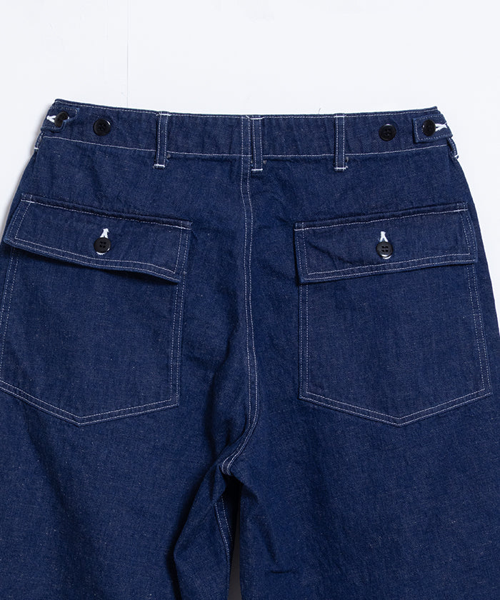 SLUB YARN DENIM BAKER PANTS