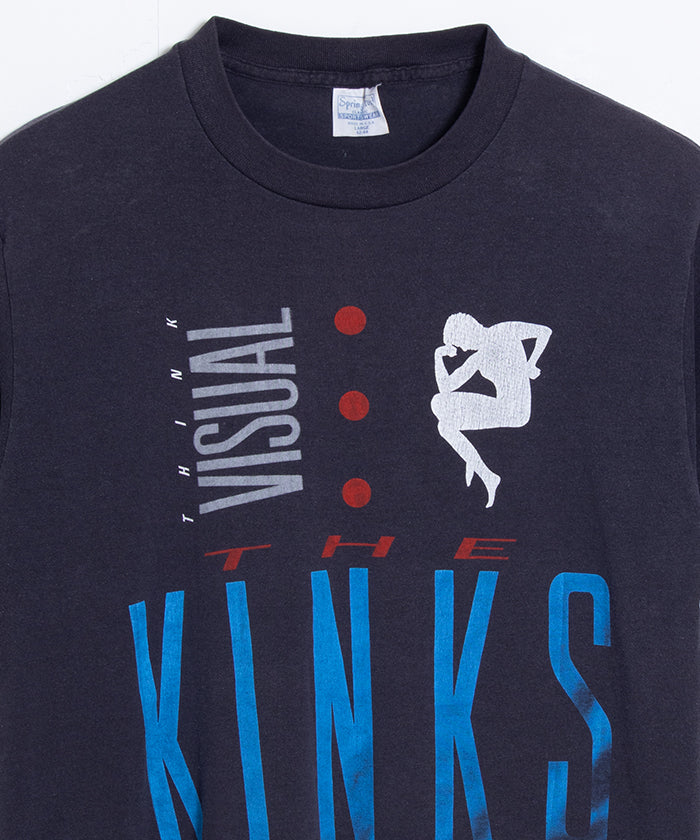 1980's SPRING FORD TEE THE KINKS THINK VISUAL TOUR 1987 / 1987年 キンクス シンクヴィジュアルツアーTシャツ バンドT 古着 ヴィンテージ 通販 オンラインショップ 神奈川 鎌倉
