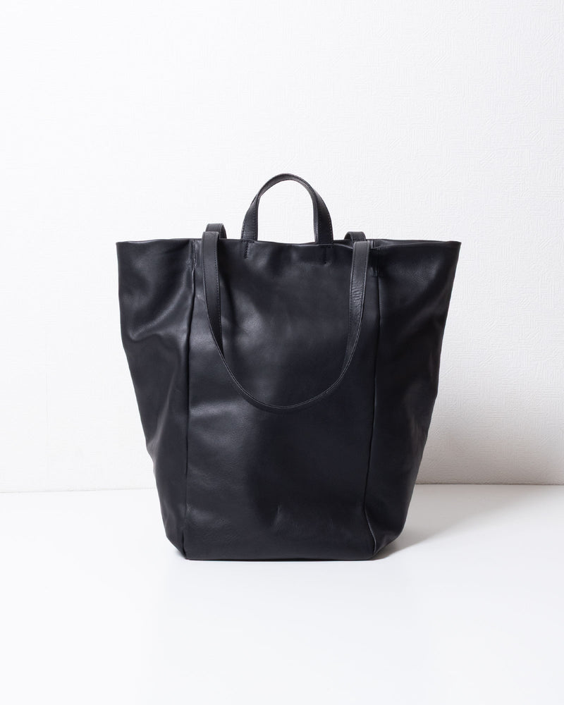 【HAAL】TALL BOX TOTE HS LEATHER - BLACK | ハール トールボックス トートバッグ カウレザー 2026aw 2026秋冬 正規取扱店 神奈川 鎌倉 アルザック鎌倉 オンラインショップ 通販 
