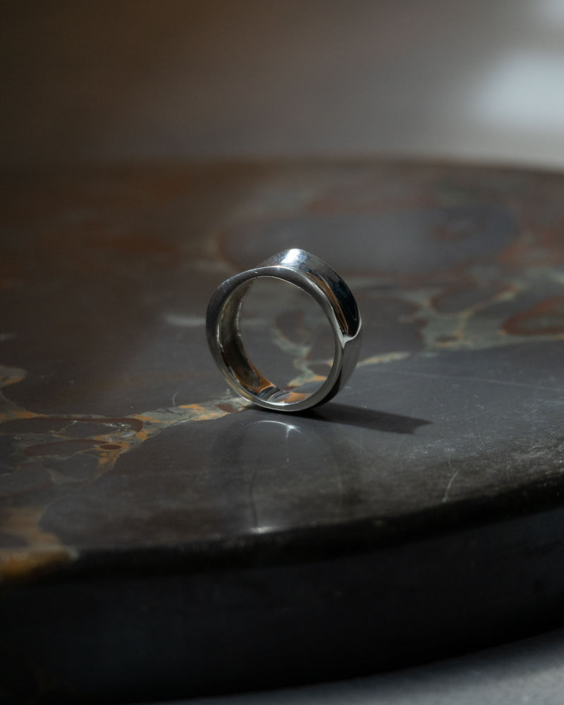 TAXCO SILVER FLAT TWISTED RING