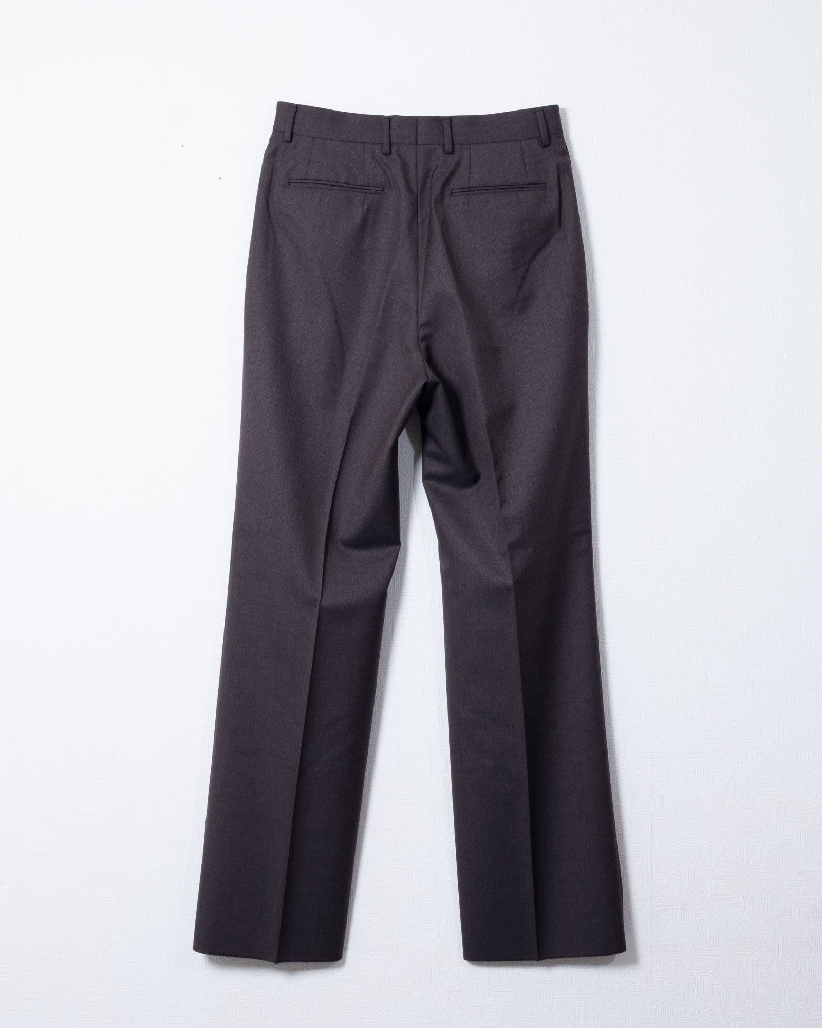 NEAT THE GABARDINE WIDE BROWN 着用バック