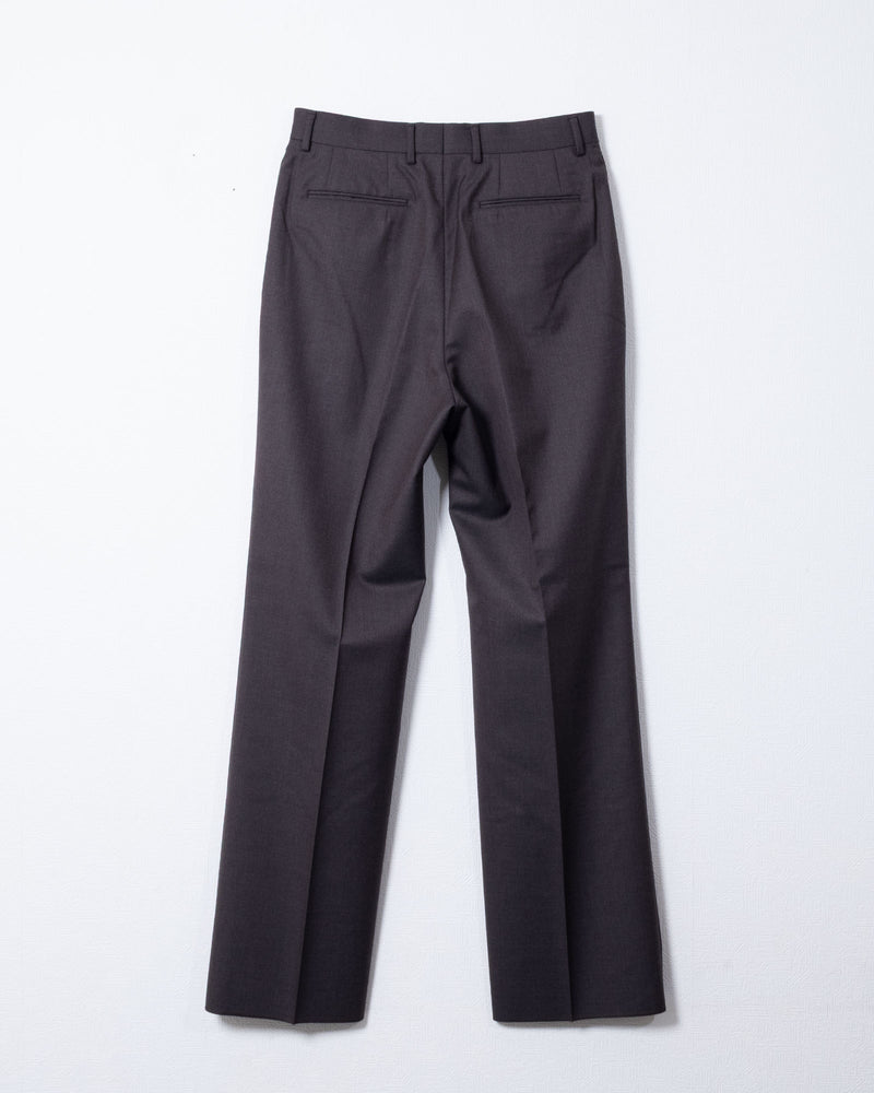 NEAT THE GABARDINE WIDE BROWN バックスタイル全体