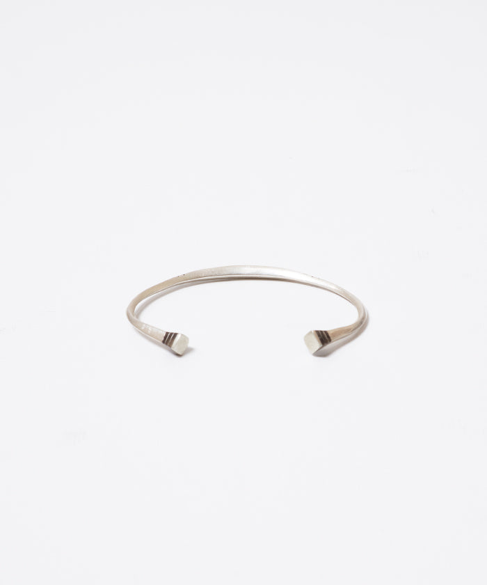 TOUAREG SILVER CUFF BANGLE EBONY WOOD - 1