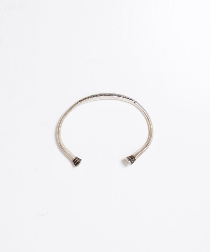 TOUAREG SILVER CUFF BANGLE EBONY WOOD - 2