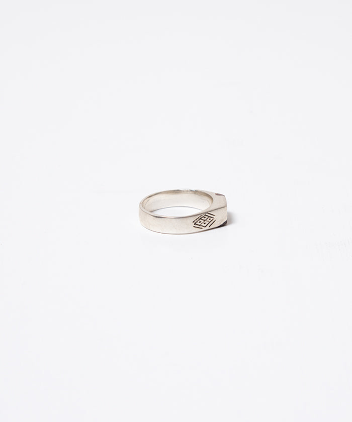 TOUAREG SILVER RING EBONY WOOD - 1