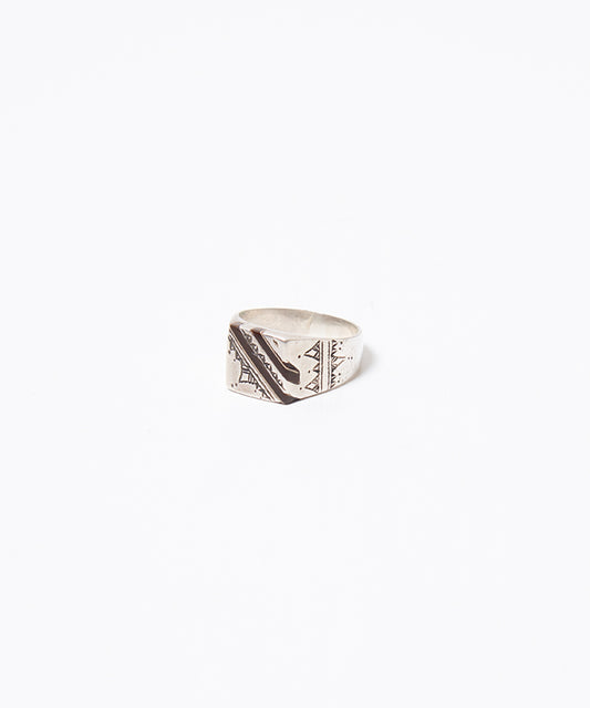 TOUAREG SILVER RING EBONY WOOD - 3