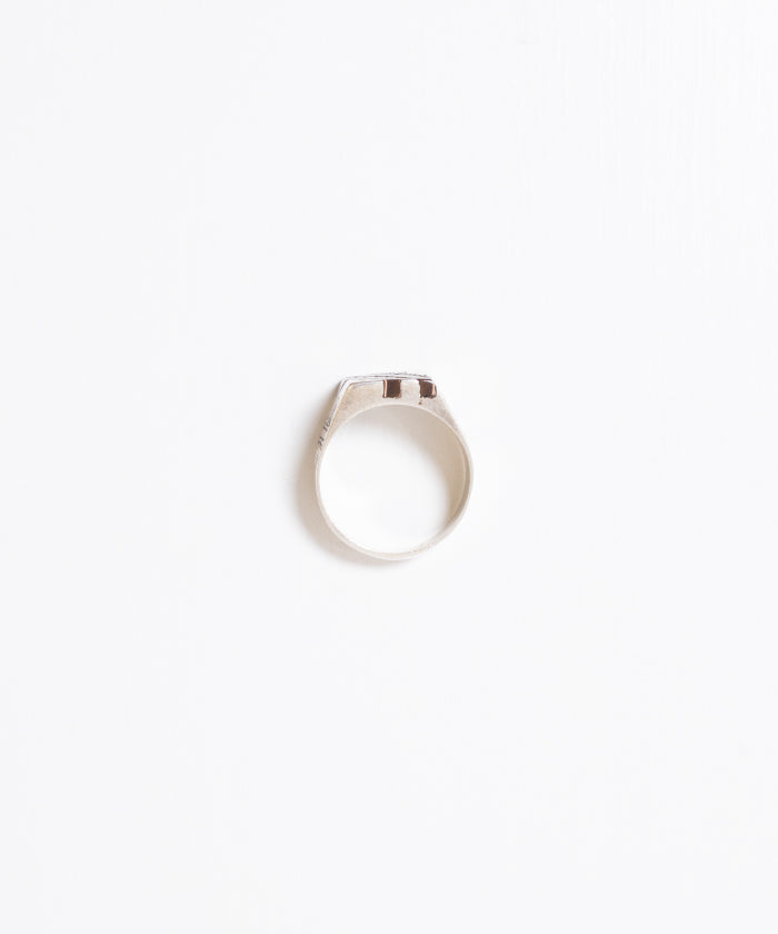 TOUAREG SILVER RING EBONY WOOD - 3