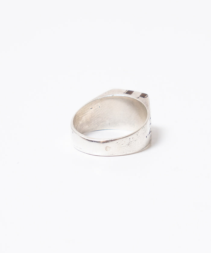 TOUAREG SILVER RING EBONY WOOD - 3