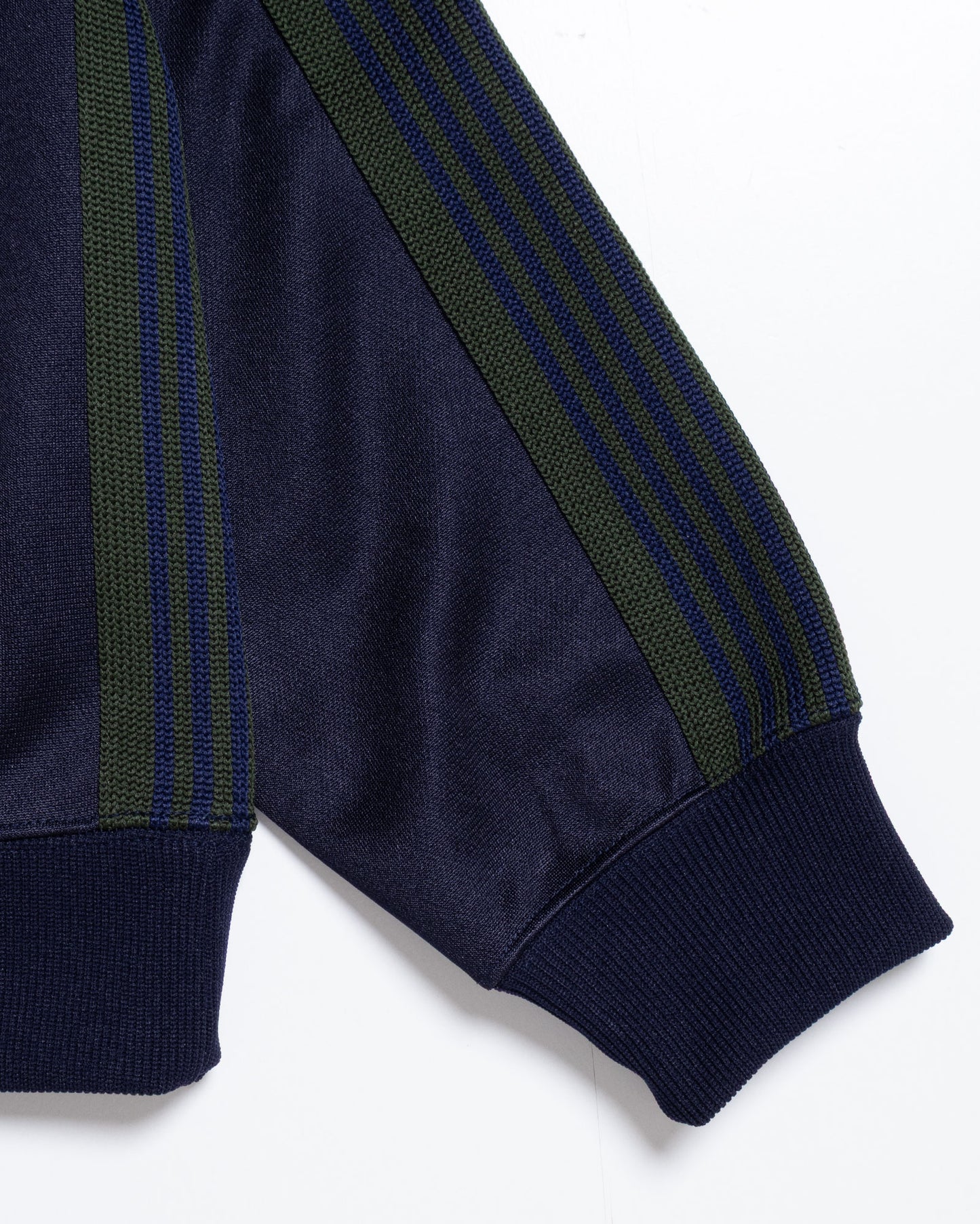 TRACK CREW NECK SHIRT POLY SMOOTH - NAVY