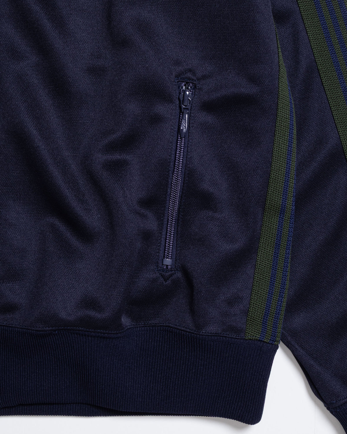 TRACK JACKET POLY SMOOTH - NAVY