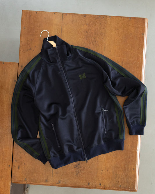 TRACK JACKET POLY SMOOTH - NAVY