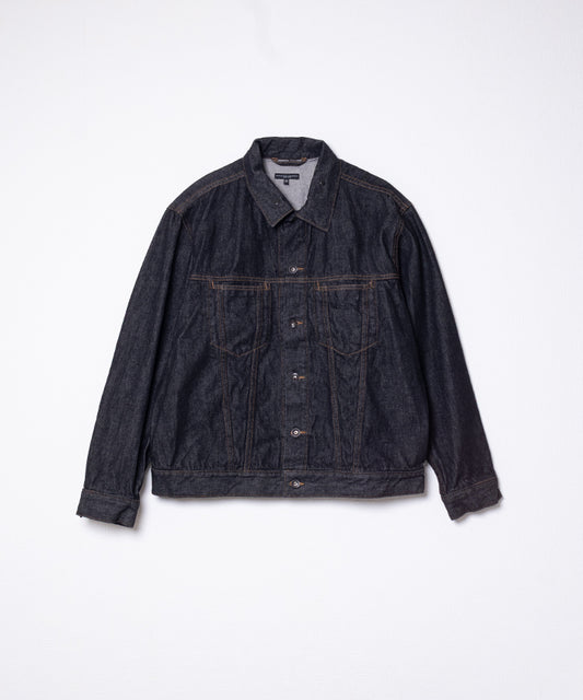 TYPE5 JEAN JACKET 14OZ CONE DENIM - BLACK