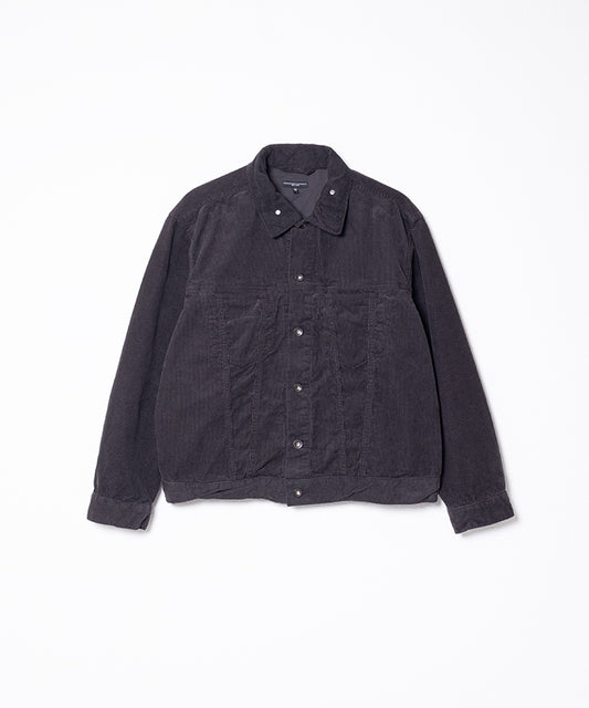 TYPE5 JEAN JACKET 14W COTTON CORDUROY - CHARCOAL
