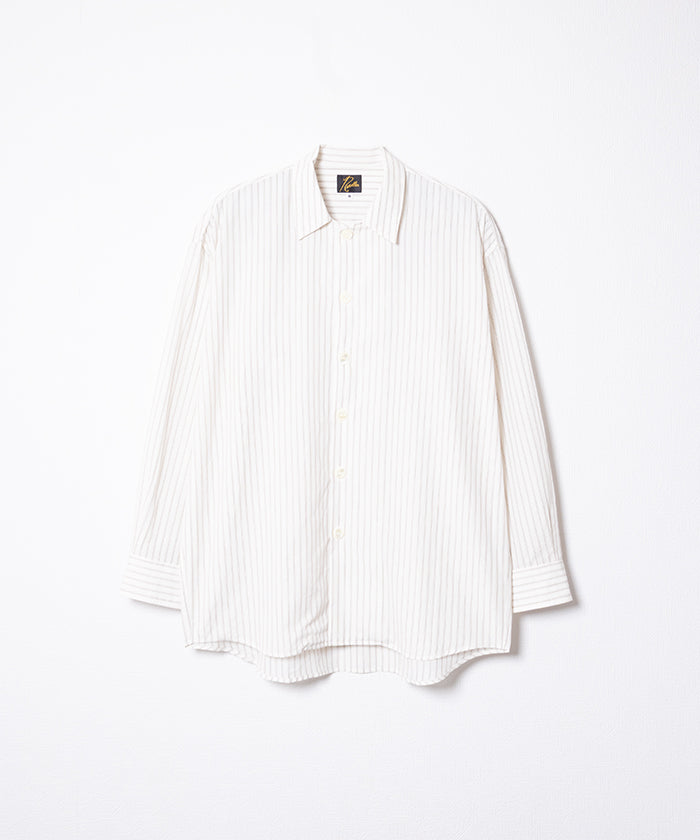 【Needles】UNCON SHIRT DOBBY STRIPE - BROWN / ニードルズ アンコンシャツ ドビーストライプ 2026SS 2026春夏 正規取扱店 神奈川 鎌倉 オンラインショップ 通販 