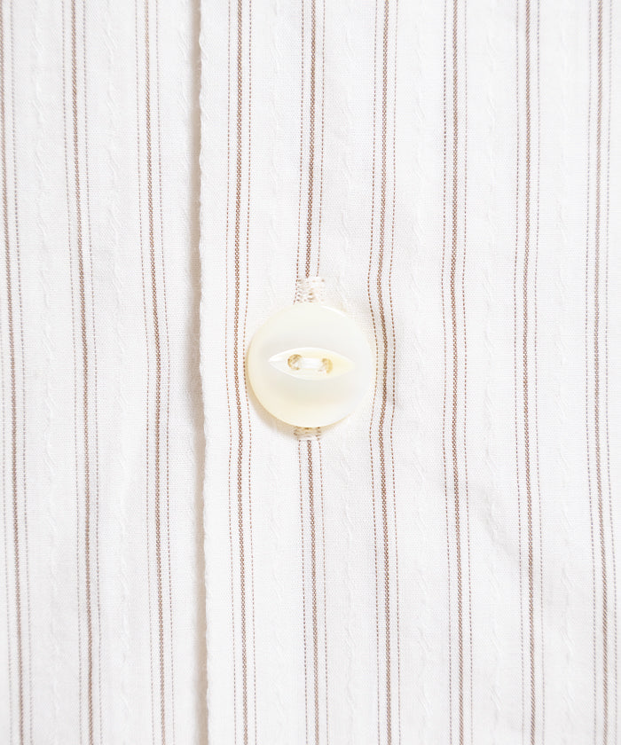 【Needles】UNCON SHIRT DOBBY STRIPE - BROWN / ニードルズ アンコンシャツ ドビーストライプ 2026SS 2026春夏 正規取扱店 神奈川 鎌倉 オンラインショップ 通販 