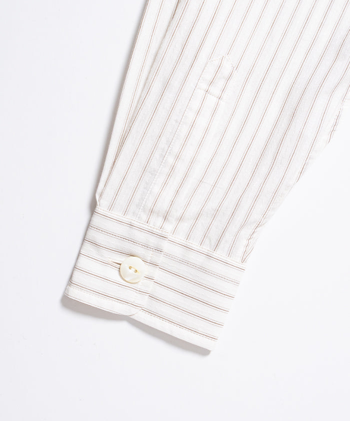 【Needles】UNCON SHIRT DOBBY STRIPE - BROWN / ニードルズ アンコンシャツ ドビーストライプ 2026SS 2026春夏 正規取扱店 神奈川 鎌倉 オンラインショップ 通販 