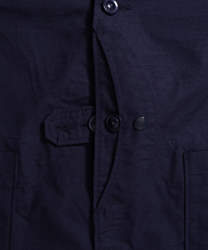 【ENGINEERED GARMENTS 】UPLAND VEST - DK.NAVY COTTON RIPSTOP / エンジニアドガーメンツ アップランドベスト コットン リップストップ ネイビー 2026ss 2026春夏 ‐ アルザック鎌倉 正規取扱店 神奈川 鎌倉 オンラインショップ 通販