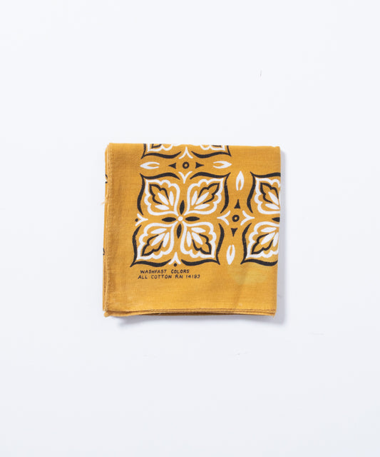 1960’s USA BANDANA RN14193 CLOVER - OCHER