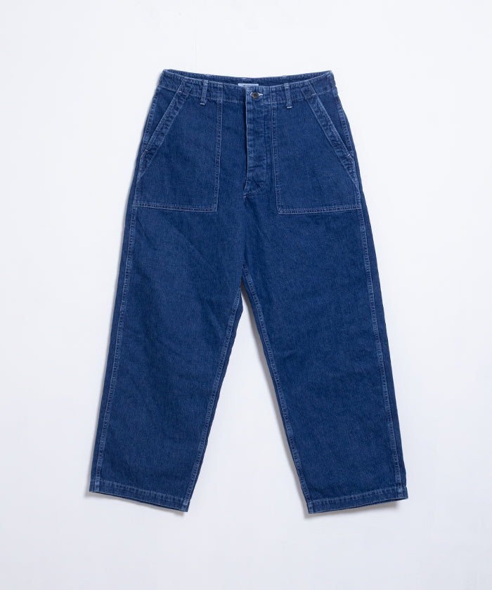 USED SLUB YARN DENIM BAKER PANTS