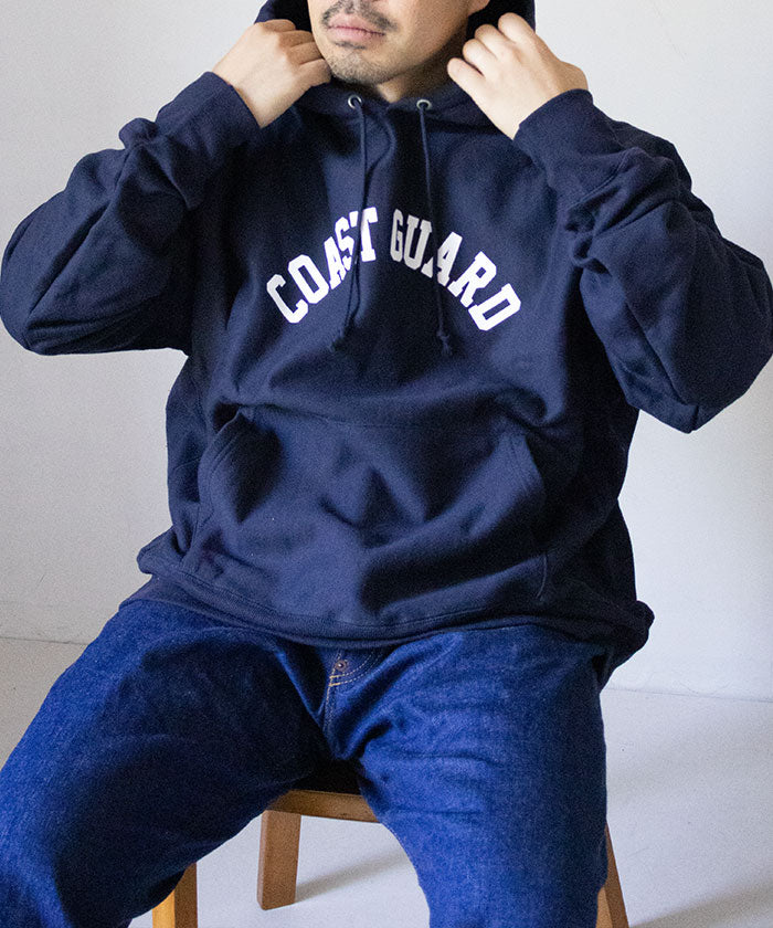 COAST GUARD CHAMPION REVERSE WEAVE HOODIE - NAVY / アメリカ沿岸警備隊 チャンピオンリバースウィーブ フーディー USA企画
