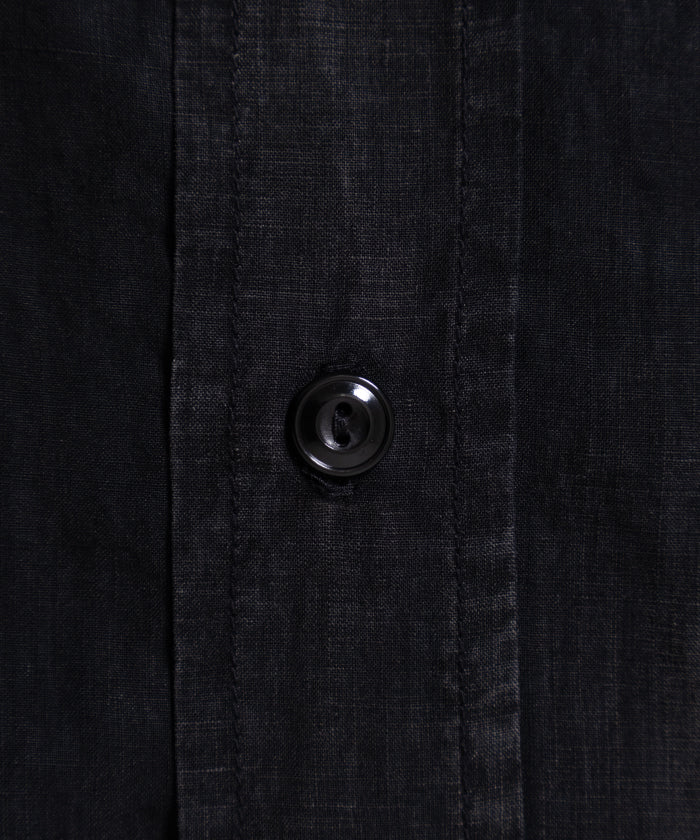 【HERILL】U.S.N LINEN SHIRT - BLACK / ヘリル U.S.N リネンシャツ ブラック 2026ss 2026春夏 ‐ アルザック鎌倉 正規取扱店 神奈川 鎌倉 オンラインショップ 通販