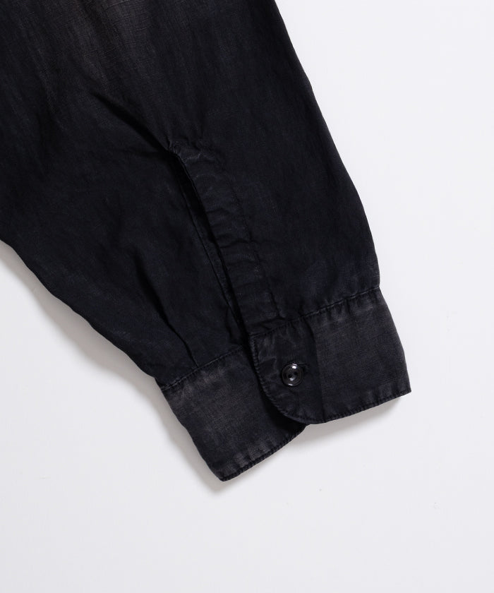 【HERILL】U.S.N LINEN SHIRT - BLACK / ヘリル U.S.N リネンシャツ ブラック 2026ss 2026春夏 ‐ アルザック鎌倉 正規取扱店 神奈川 鎌倉 オンラインショップ 通販