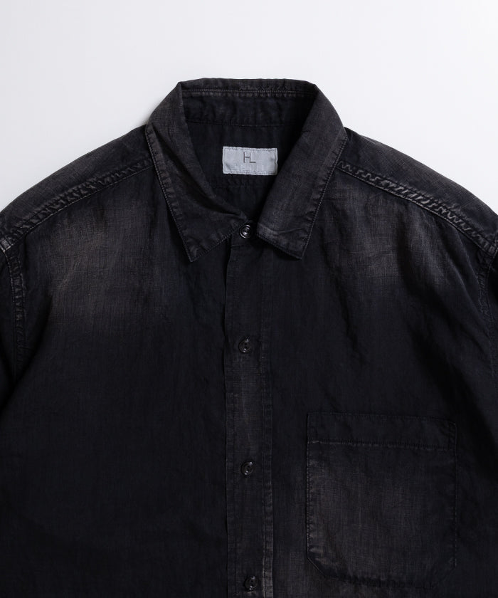 【HERILL】U.S.N LINEN SHIRT - BLACK / ヘリル U.S.N リネンシャツ ブラック 2026ss 2026春夏 ‐ アルザック鎌倉 正規取扱店 神奈川 鎌倉 オンラインショップ 通販