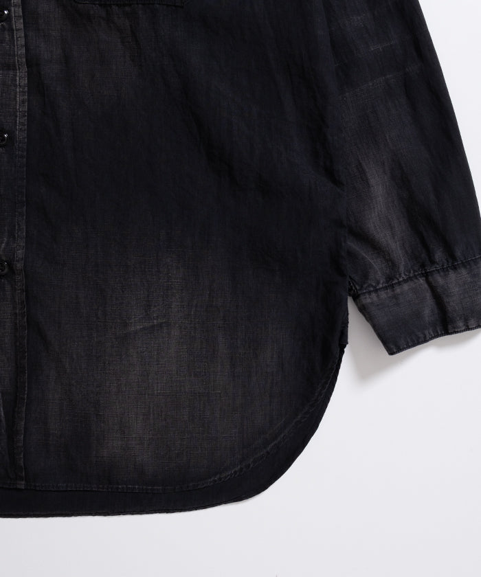 【HERILL】U.S.N LINEN SHIRT - BLACK / ヘリル U.S.N リネンシャツ ブラック 2026ss 2026春夏 ‐ アルザック鎌倉 正規取扱店 神奈川 鎌倉 オンラインショップ 通販
