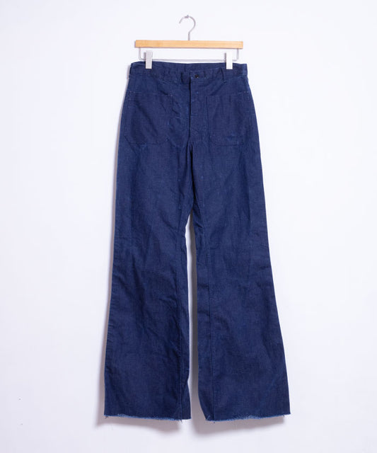 1990’s US NAVY UTILITY TROUSERS DENIM TYPEⅡ / 1993年製 アメリカ海軍 フレアデニムパンツ 軍モノ