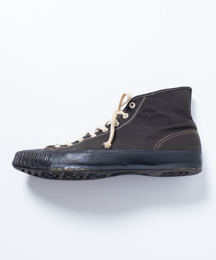 1940’s US ARMY CONVERSE CHUCK TAYLOR HICUT SNEAKER - BLACK / 1940年代 アメリカ製 アーミーコンバース チャックテイラー ハイカットスニーカー ヴィンテージ 古着 レア 通販 オンラインショップ 神奈川