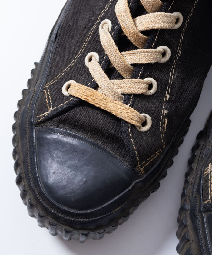 1940’s US ARMY CONVERSE CHUCK TAYLOR HICUT SNEAKER - BLACK / 1940年代 アメリカ製 アーミーコンバース チャックテイラー ハイカットスニーカー ヴィンテージ 古着 レア 通販 オンラインショップ 神奈川