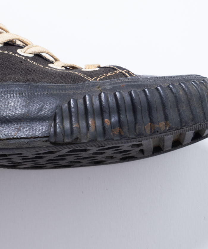 1940’s US ARMY CONVERSE CHUCK TAYLOR HICUT SNEAKER - BLACK / 1940年代 アメリカ製 アーミーコンバース チャックテイラー ハイカットスニーカー ヴィンテージ 古着 レア 通販 オンラインショップ 神奈川