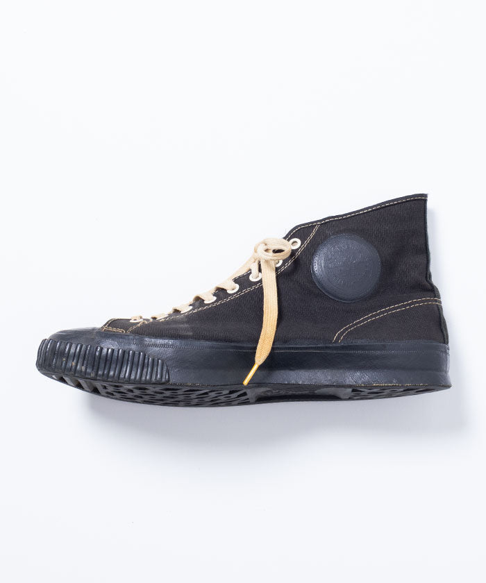 1940’s US ARMY CONVERSE CHUCK TAYLOR HICUT SNEAKER - BLACK / 1940年代 アメリカ製 アーミーコンバース チャックテイラー ハイカットスニーカー ヴィンテージ 古着 レア 通販 オンラインショップ 神奈川