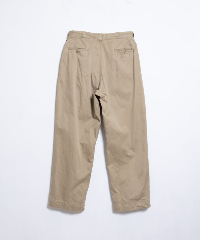 1960's US ARMY COTTON CHINO TROUSERS / アメリカ軍 コットン チノ トラウザーズ 34サイズ ヴィンテージ ビンテージ 古着 軍モノ 実物 通販 オンラインショップ 神奈川　鎌倉