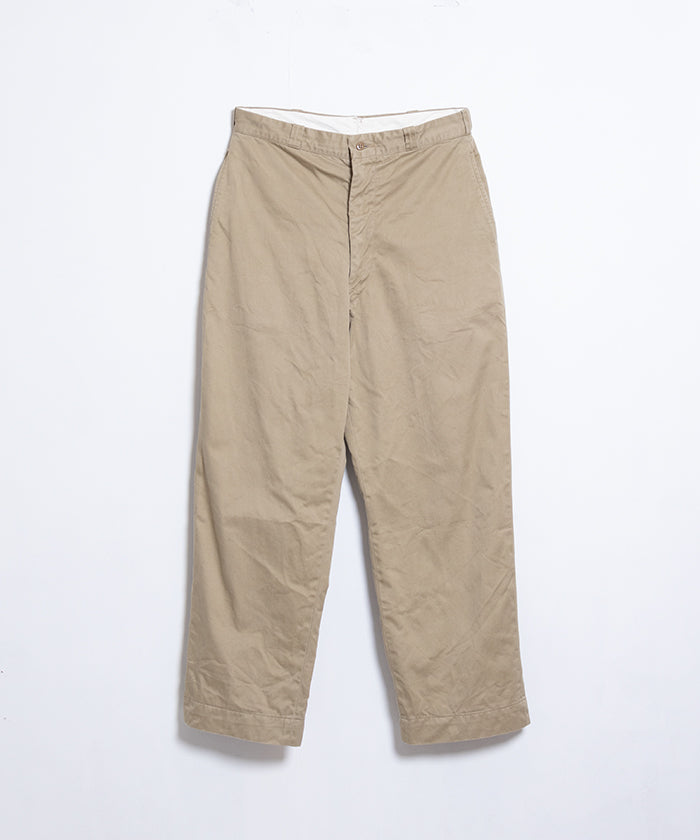 1960's US ARMY COTTON CHINO TROUSERS / アメリカ軍 コットン チノ トラウザーズ 34サイズ ヴィンテージ ビンテージ 古着 軍モノ 実物 通販 オンラインショップ 神奈川　鎌倉